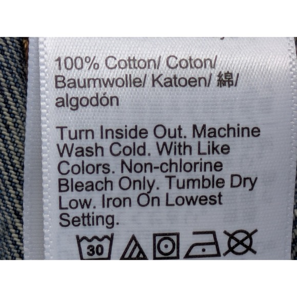 J. Crew‎ Premium Edition Straight Jean Button Fly Womens 24 Blue Fleur NWT BT081 - Picture 8 of 8